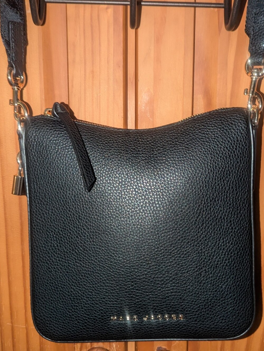Marc Jacobs Drifter Swing Black Pebbled Leather Crossbody Bag - Picture 5 of 15